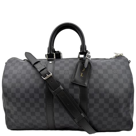 louis vuitton damier graphite keepall 45 replica|louis vuitton damier duffle bag.